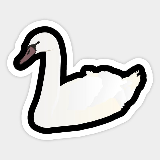 White Swan Sticker by NorseTech